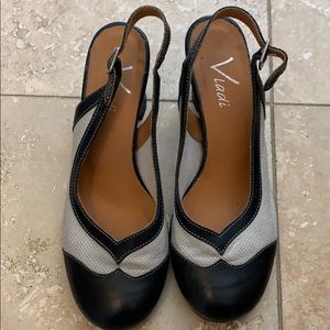 Italian spool heel shoes